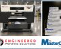MasterCut direct-to-object printer beside MasterCut ink packages